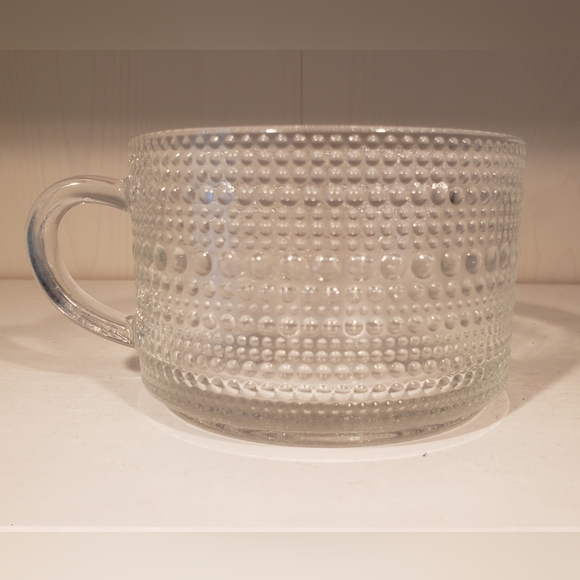 14oz. Vintage Glass Coffee Mug with Golden Spoon and Bamboo Lid - Picture 7 of 16